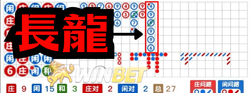 百家樂規律３：百家樂長龍